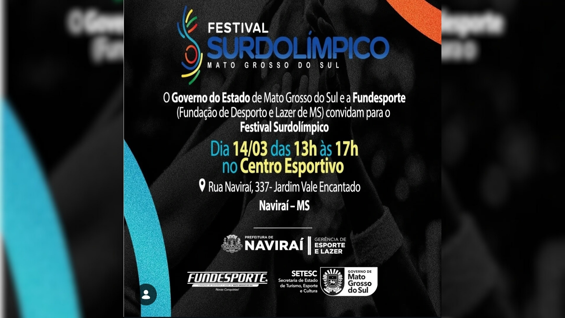 Naviraí recebe 4ª edição do Festival Surdolímpico neste sábado