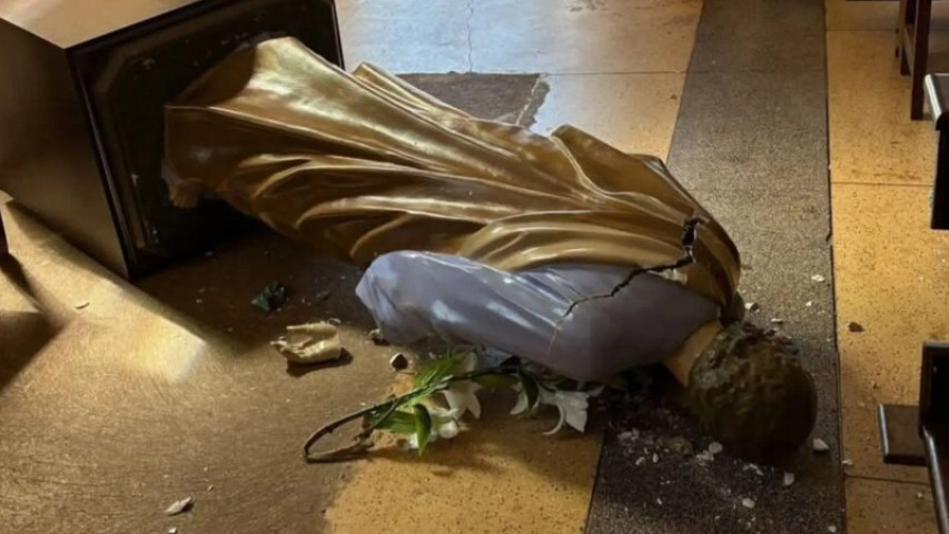 Homem invade igreja, destrói imagem de São José e diz ser do PCC em MS