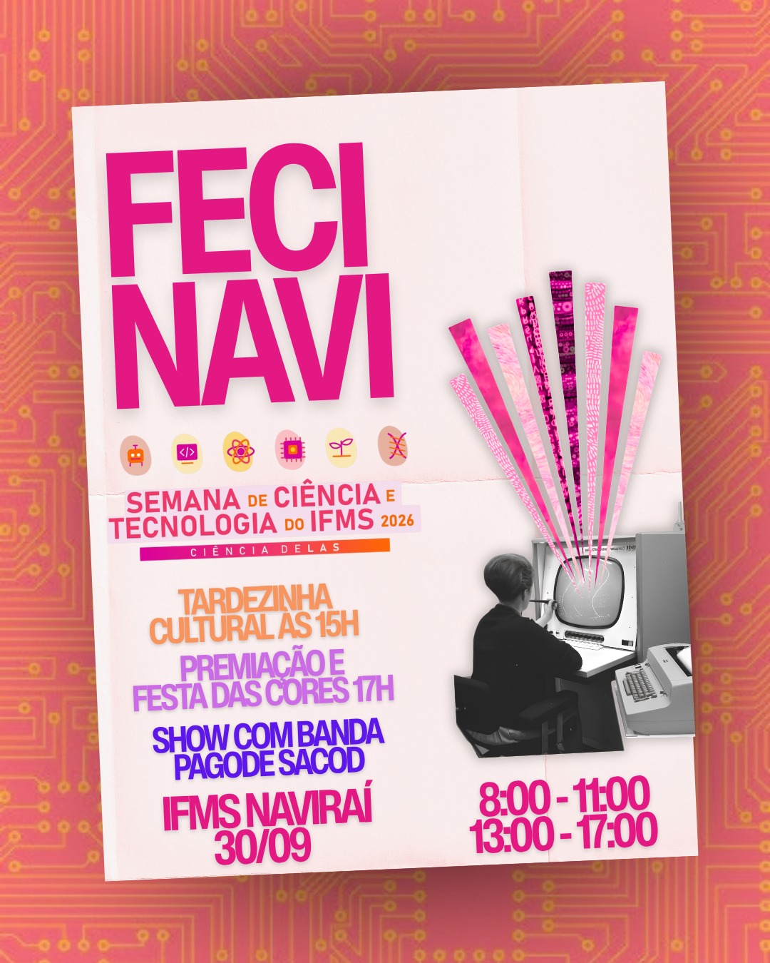 FECINAVI movimenta Naviraí nesta quarta-feira com mais de 200 trabalhos científicos e programação cultural no IFMS