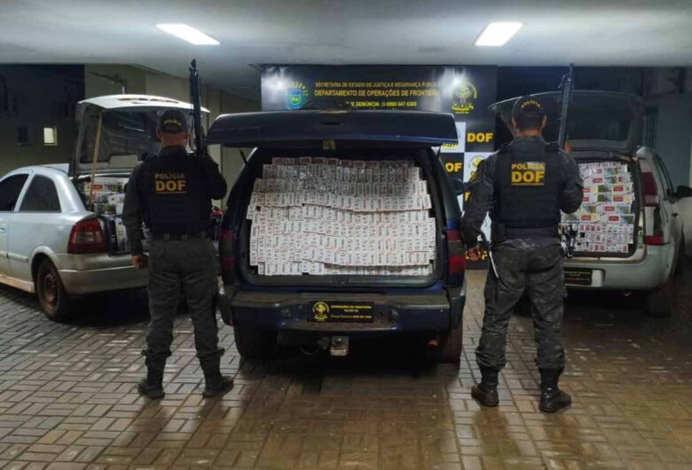 Seis mil pacotes de cigarros contrabandeados são apreendidos em distrito